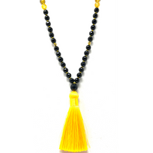 Load image into Gallery viewer, Black Agate & Citrine Mala