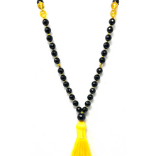Load image into Gallery viewer, Black Agate & Citrine Mala