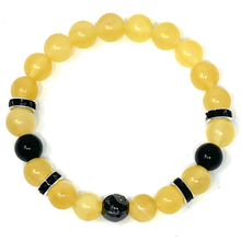 Load image into Gallery viewer, Yellow Calcite & Onyx set