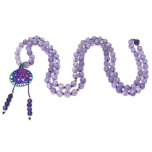 Load image into Gallery viewer, Lavender Amethyst Mala Necklace