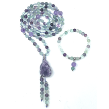 Load image into Gallery viewer, Fluorite Mala Necklace
