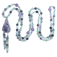 Load image into Gallery viewer, Fluorite Mala Necklace