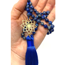 Load image into Gallery viewer, Natural Lapis Lazuli Mala Necklace