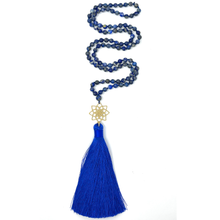 Load image into Gallery viewer, Natural Lapis Lazuli Mala Necklace