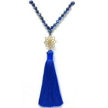 Load image into Gallery viewer, Natural Lapis Lazuli Mala Necklace