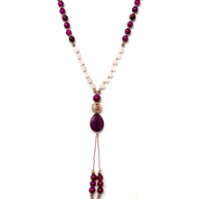 Load image into Gallery viewer, Rose Quartz Mala Necklace