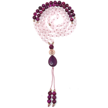 Load image into Gallery viewer, Rose Quartz Mala Necklace