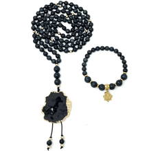 Load image into Gallery viewer, Dark Blue Tiger's Eye Mala
