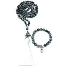 Load image into Gallery viewer, Grey Tiger's Eye Mala