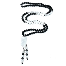 Load image into Gallery viewer, Obsidian & moonstone Mala Necklace