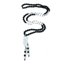 Load image into Gallery viewer, Obsidian & moonstone Mala Necklace