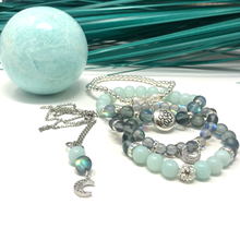 Load image into Gallery viewer, Amazonite & Moonstone Jewelry set