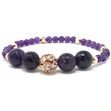 Load image into Gallery viewer, Amethyst, Amazonite & Moonstone Jewelry set