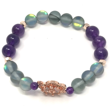 Load image into Gallery viewer, Amethyst, Amazonite & Moonstone Jewelry set