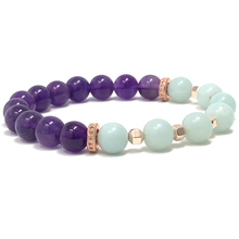 Load image into Gallery viewer, Amethyst, Amazonite & Moonstone Jewelry set