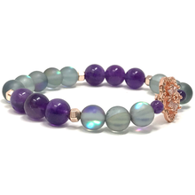 Load image into Gallery viewer, Amethyst, Amazonite & Moonstone Jewelry set