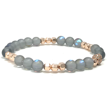 Load image into Gallery viewer, Amethyst, Amazonite & Moonstone Jewelry set