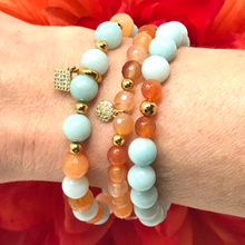 Charger l'image dans la galerie, Carnelian & Amazonite Set