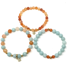 Charger l'image dans la galerie, Carnelian & Amazonite Set