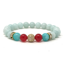 Load image into Gallery viewer, Set Amazonite & Red Jade