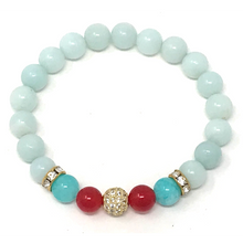 Load image into Gallery viewer, Set Amazonite & Red Jade