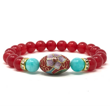 Load image into Gallery viewer, Set Amazonite & Red Jade