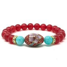 Load image into Gallery viewer, Set Amazonite & Red Jade