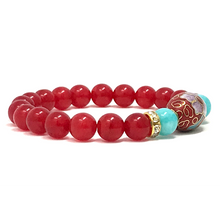 Load image into Gallery viewer, Set Amazonite & Red Jade