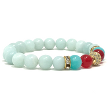 Load image into Gallery viewer, Set Amazonite & Red Jade