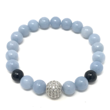 Load image into Gallery viewer, Angelite & Black Tourmaline Set