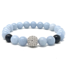Load image into Gallery viewer, Angelite & Black Tourmaline Set