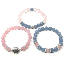 Charger l'image dans la galerie, Angelite & Rose Quartz Set