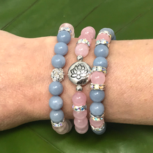 Charger l'image dans la galerie, Angelite & Rose Quartz Set