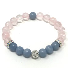Charger l'image dans la galerie, Angelite & Rose Quartz Set