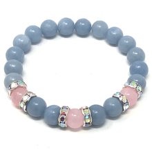 Charger l'image dans la galerie, Angelite & Rose Quartz Set