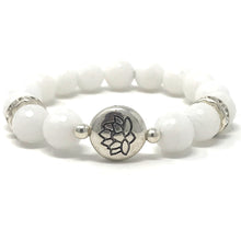 Load image into Gallery viewer, Black Agate & White Jade Jewelry set