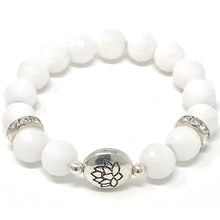 Load image into Gallery viewer, Black Agate & White Jade Jewelry set