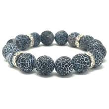 Load image into Gallery viewer, Black Agate & White Jade Jewelry set