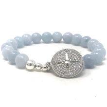 Load image into Gallery viewer, Aquamarine & Rose Quartz Set