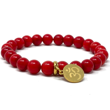 Load image into Gallery viewer, Gold & Red Jewelry set