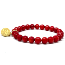 Load image into Gallery viewer, Gold & Red Jewelry set