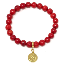 Load image into Gallery viewer, Gold & Red Jewelry set