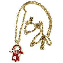 Load image into Gallery viewer, Gold & Red Jewelry set