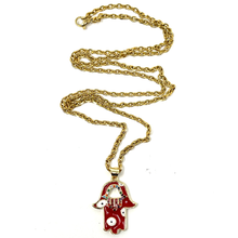 Load image into Gallery viewer, Gold & Red Jewelry set
