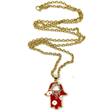 Load image into Gallery viewer, Gold & Red Jewelry set
