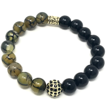 Load image into Gallery viewer, Black Jasper & Green Agate