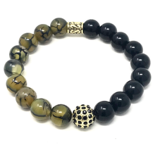 Load image into Gallery viewer, Black Jasper & Green Agate
