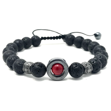 Load image into Gallery viewer, Black Lava & Hematite