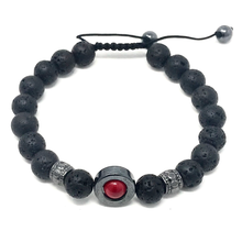 Load image into Gallery viewer, Black Lava & Hematite