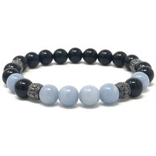 Load image into Gallery viewer, Black Onyx & Blue Angelite